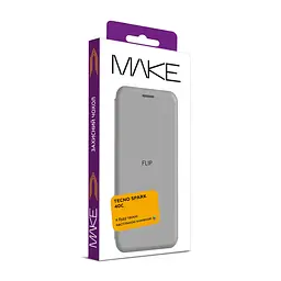Чохол-книжка MAKE Tecno Spark 40C Flip Titanium Grey - мініатюра 2