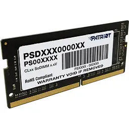 Пам'ять для ноутбуків PATRIOT 16 GB SO-DIMM DDR4 3200 MHz (PSD416G320081S) - мініатюра 2