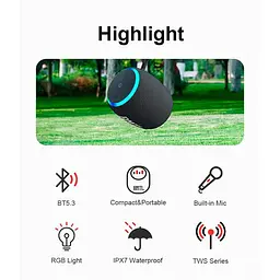 Портативна акустика Xdobo BMTL Rainbow 15W бездротова - мініатюра 7