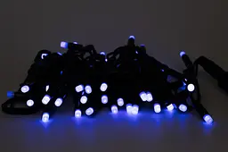 Світлодіодна новорічна гірлянда Devilon подовжувач IP44 LED 8 м 80 л синій (040599) - мініатюра 2