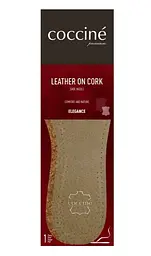 Устілки Coccine Leather On Cork - натуральна шкіра та корок, амортизуючі. Розмір 43/44 - мініатюра 3