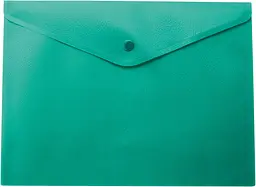 Папка-конверт А4 на кнопці, напівпрозора, зелена BM.3925-04 BUROMAX (4823078953216) - мініатюра 2