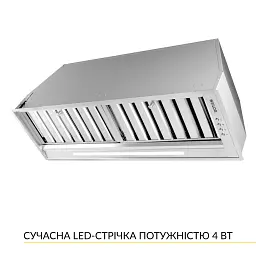 Витяжка повновбудована WEILOR PPE 8265 SS 1250 LED Strip - мініатюра 4