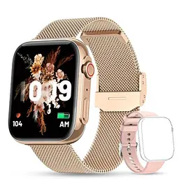 Жіночий розумний смарт годинник Smart Sensation + 2 ремінці (Gold) - мініатюра 3
