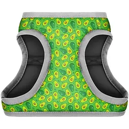 Шлея для собак м'яка Waudog Clothes з QR паспортом Авокадо, S1, 40-45х29-31 см (2961) - мініатюра 2