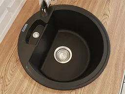Кухонна мийка Miraggio VALENCIA black (0002424) Граніт, Врізна, Чорний - мініатюра 4