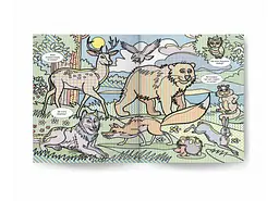 Книга "Водяна розмальовка Віммельбух: Дикі тварини" (укр) Crystal Book (F00029323) - мініатюра 2