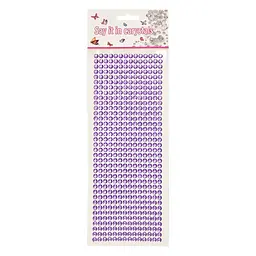 Наклейки декоративні Bambi XY-004(Violet) на планшеті 504 шт