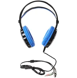 Ігрові навушники з мікрофоном Jedel GH217 Balck-Blue - мініатюра 2