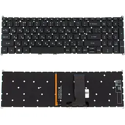 Клавіатура для ноутбука ACER (AS: SP515-51) rus, black, без фрейма, підсвітка клавіш