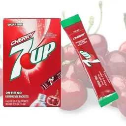 Порошковий напій 7UP Powder Drink Mix Cherry 6 стіків 13.2 г - мініатюра 2
