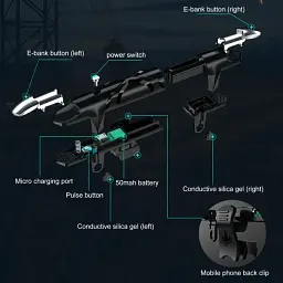 Ігровий тригер для смартфона Sarafox G5 мобільний контролер джойстик курки для телефону Black (19010) - мініатюра 8