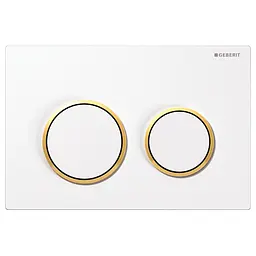 Клавіша змиву Geberit Omega20 білий/золото 115.085.KK.1, Золотий