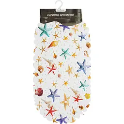 Килимок для ванної Eco Fabric Камінці 66х38 см фото-прінт Морські зірки (6638-004) - мініатюра 3