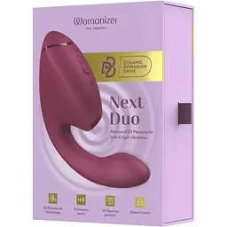 Вібратор кролик Womanizer Next Duo (Dusky Pink) - мініатюра 7