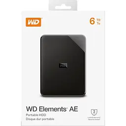 Зовнішній жорсткий диск WD Elements AE Portable 6TB (WDBEBA0060BBK-WESN) [171097] - мініатюра 6