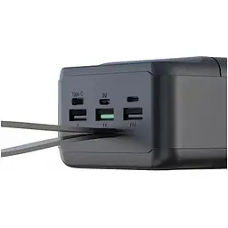Зовнішній портативний акумулятор XO PR158 50000 mAh 22.5W чорний 6920680829279 - мініатюра 4
