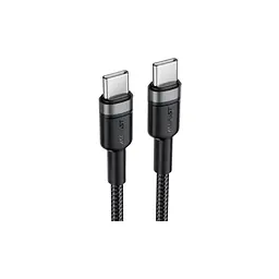 Дата кабель USB-C to USB-C 1.2m 60W black Acefast (6974316285137)