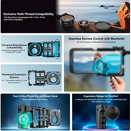 Ріг (клітка) для смартфона Apexel VideoRig 2 Pro APL-VG05CH [134380] - мініатюра 8