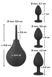 Набір анальних пробок Black Velvets Anal Kit чорний - мініатюра 8