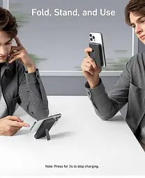 Акумулятор зовнішній - портативна батарея Anker 633 Magnetic 10000mAh 20W (A1641011) чорний - мініатюра 5