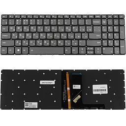 Клавіатура для ноутбука LENOVO (IdeaPad: 320-15 series) rus, onyx black, без фрейма, підсвічування клавіш - мініатюра 2
