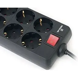 Фільтр-подовжувач мережевий REAL-EL RS-8 Protect 1.8м 8 розеток black - мініатюра 3