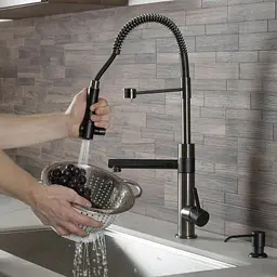 Змішувач для кухні Kraus Artec Pro KPF-1603MBSB, Чорний - мініатюра 9