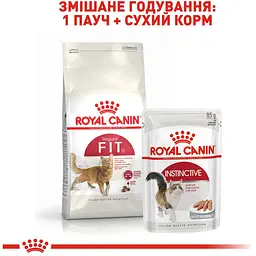Сухий корм для домашніх та вуличних котів Royal Canin Fit м'ясо птиці та рис 0.4 кг - мініатюра 6