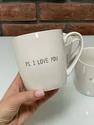 Чашка J-LINE I love you керамічна 300 мл - мініатюра 1