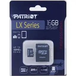 Карта пам'яті Patriot 16GB microSD class10 UHS-I (PSF16GMCSDHC10) - мініатюра 2