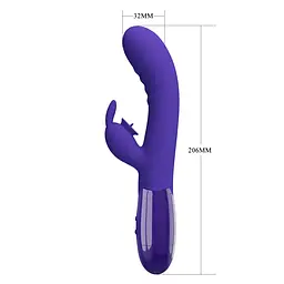 Вібратор - Pretty Love Cerberus Licking Vibrator Blue - мініатюра 7