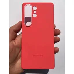 Оригінальний протиударний силіконовий чохол Samsung Silicone Case для Galaxy S25 Ultra Red EF-PS938CREGWW - мініатюра 2