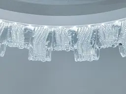 Сучасна стельова LED-люстра Diasha MX78204/1+1WH 87W, три акрилові кільця, 3 режими світла, 60×45 см - мініатюра 6