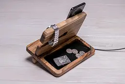 Дерев'яний холдер для гаманця/окулярів/ключів ecoWalnut 210x170x170 мм - мініатюра 2