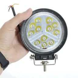 Світлодіодна додаткова LED фара 36W (3W x 12) 10-30V Ø 110x25 mm Далекий ДХО (4061)