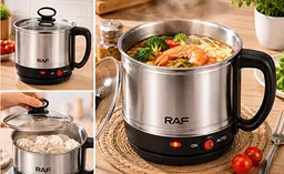 Електрокаструля / Кухонна міні рисоварка RAF R5430 / Каструля-скороварка 1, 5 л 600 W - мініатюра 2