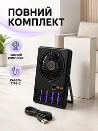 Портативний настільний вентилятор 2в1 з пасткою від комарів і LED-дисплеєм (49675985) - мініатюра 8