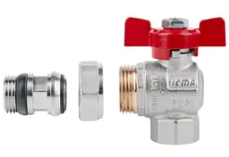 Кран кульовий Icma FAR. ROSSA 1/2" кутовий №362 (87362AD11) - мініатюра 4