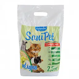 Наповнювач Природа Sani Pet деревний універсальний з ароматом яблука 2.5 кг - мініатюра 3