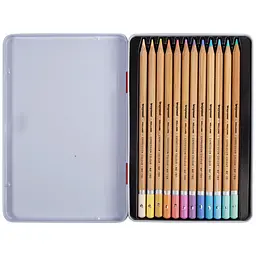 Набір кольорових олівців EXPRESSION PASTEL 12 шт металева коробка Bruynzeel - мініатюра 3