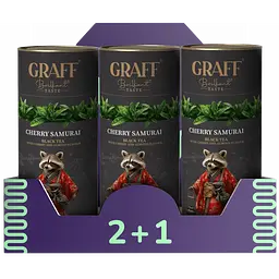 Чай чорний Graff Cherry Samurai 240 г (3 шт. х 80 г)