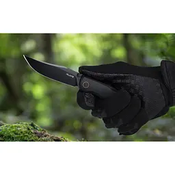 Ніж складаний туристичний Ruike P882-B, (8.5 см) 12С27 / G10 чорний - мініатюра 17