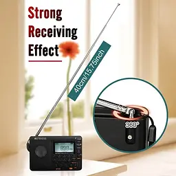 Радіоприймач Retess V115 F9205C (на акумуляторі 1000 mAh BL-5C) - мініатюра 8