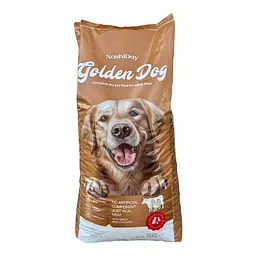 Повнораціонний сухий корм для дорослих собак Golden Dog 20 кг з куркою та яловичиною