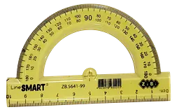 Транспортир 100 мм, тонований, SMART Line ZB.5641-99 ZiBi (4823078930255) жовтий