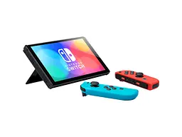 Портативна ігрова приставка Nintendo Switch OLED with Neon Blue and Neon Red Joy-Con (045496453442) - мініатюра 5