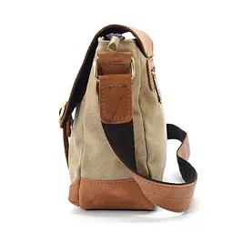 Чоловіча шкіряна сумка через плече TARWA 25х26х8.5 см sum0025893 - мініатюра 4