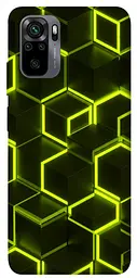 Чохол Demsky Neon hexagon для Xiaomi Redmi Note 10 / Note 10s