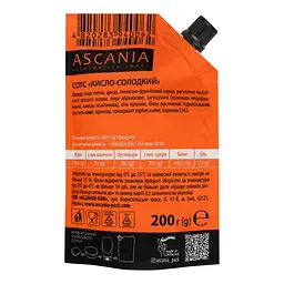 Соус Ascania Кисло-солодкий 200 г - мініатюра 2